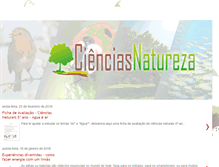 Tablet Screenshot of cienciasnatureza.com